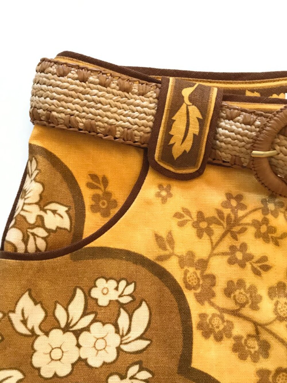 NWT Zimmermann Raie Mini Shorts Womens 0 XS Yellow Gold Brown Floral Linen NEW - Picture 8 of 14